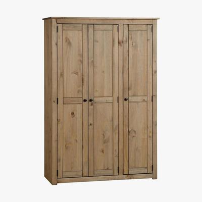 Dunelm Panama Triple Wardrobe Natural