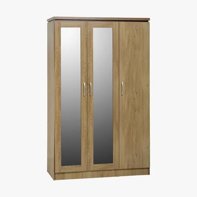 Dunelm Charles 3 Door All Hanging Wardrobe Natural
