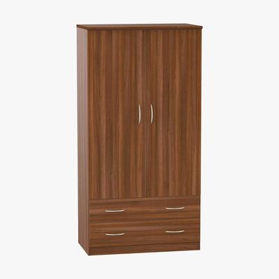 Dunelm Avon Walnut Wardrobe Brown