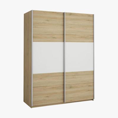 Dunelm Ellum Oak Panelled Sliding Wardrobe Natural