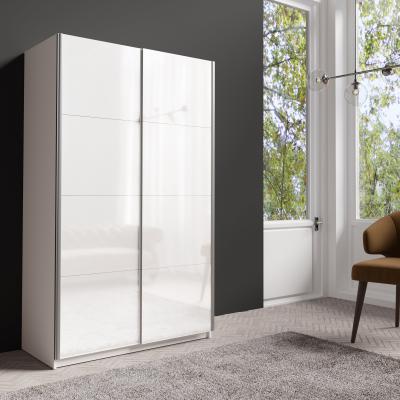 Dunelm Lincoln 200cm Sliding Gloss Wardrobe White