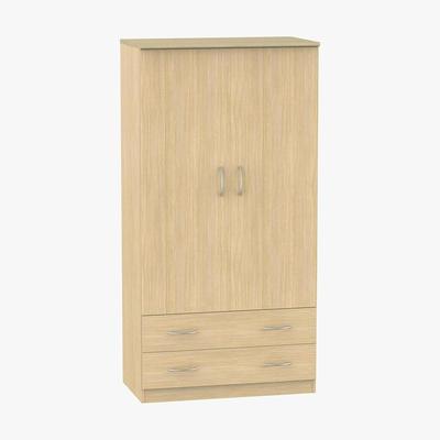 Dunelm Avon Light Oak Wardrobe Brown