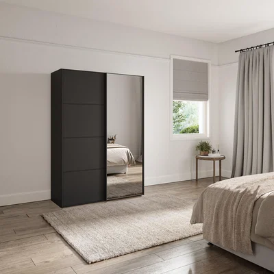 Dunelm Altena 1.5m Sliding Wardrobe Graphite (Grey)