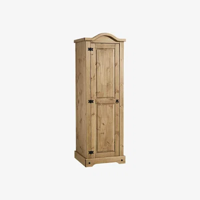 Dunelm Corona 1 Door Wardrobe Brown