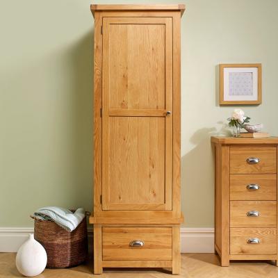 Dunelm Woburn Oak 1 Door 1 Drawer Wardrobe Brown