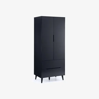 Dunelm Cecil Double Wardrobe, Anthracite Anthracite