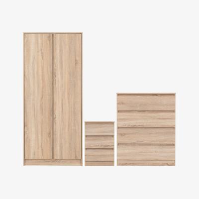 Dunelm Walker Trio Bedroom Furniture Set Oak