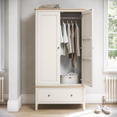 Dunelm Marlow Double Wardrobe With Drawer White