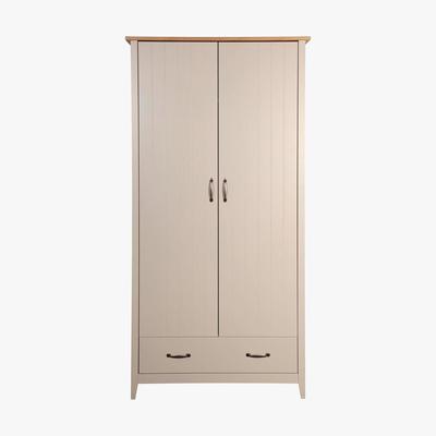 Dunelm Norfolk Grey 1 Drawer Double Wardrobe Grey