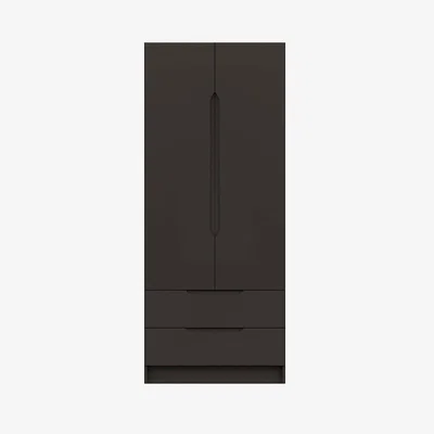 Dunelm Legato 2 Door Combi Wardrobe Graphite (Grey)
