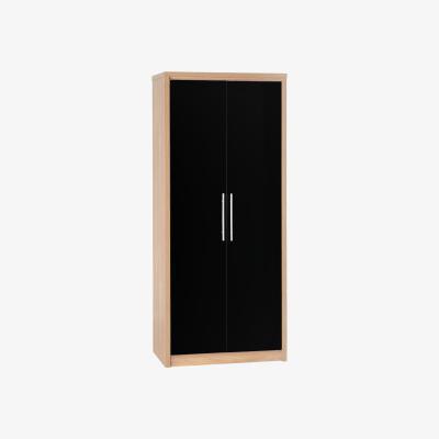 Dunelm Seville 2 Door Wardrobe Natural/Black