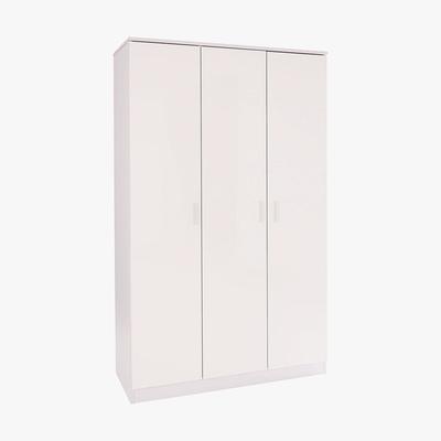 Dunelm Ottawa White 3 Door Wardrobe White