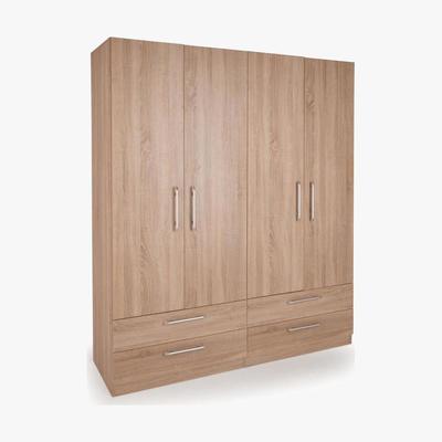 Dunelm Holborn 4 Door 4 Drawer Wardrobe Natural