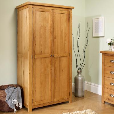Dunelm Woburn Oak Double Wardrobe Brown
