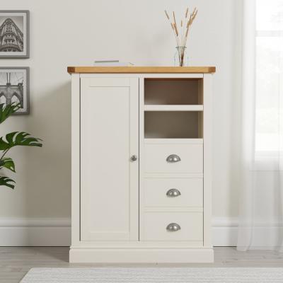 Dunelm Compton Ivory Mini Wardrobe Cream