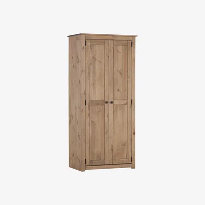 Dunelm Panama 2 Door Wardrobe Natural