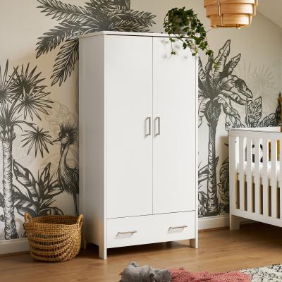 Dunelm Obaby Nika Double 1 Drawer Wardrobe White