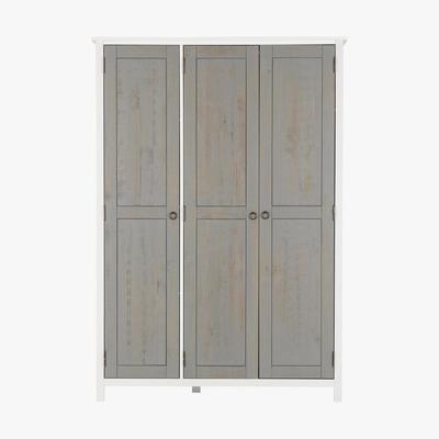 Dunelm Vermount Triple Wardrobe White
