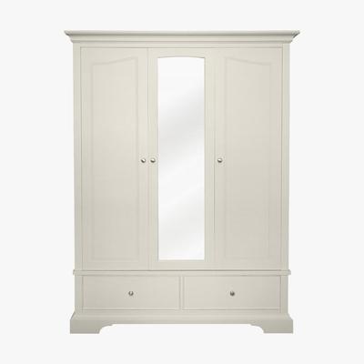 Dunelm Charlotte Triple Wardrobe White