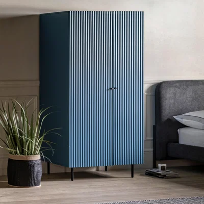 Dunelm Baybridge 2 Door Wardrobe Blue