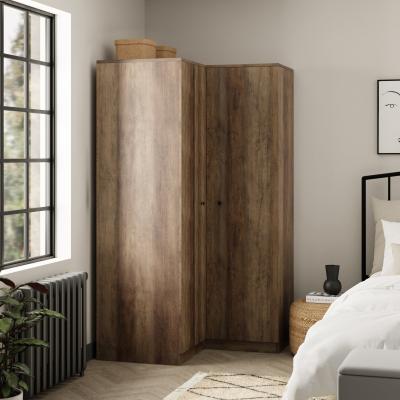 Dunelm Fulton Corner Wardrobe Brown