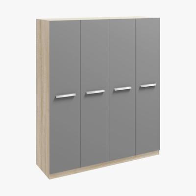 Dunelm Genoa 4 Door Wardrobe Grey