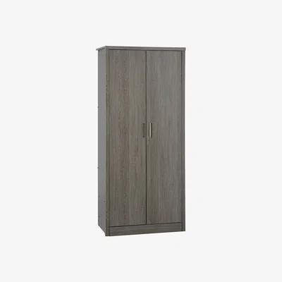 Dunelm Lennon 2 Door Wardrobe Black