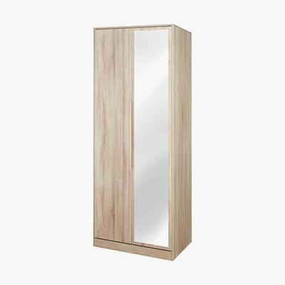 Dunelm Monaco Double Mirrored Wardrobe Black