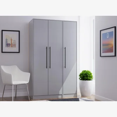 Dreams Oregon 3-Door Wardrobe - Grey