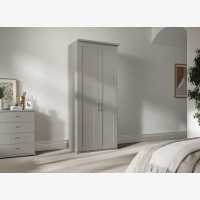 Dreams Dover 2-Door Wardrobe - Grey