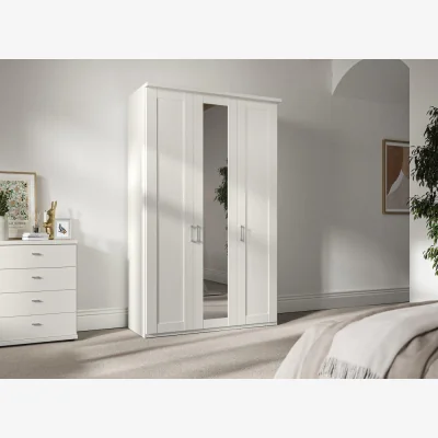 Dreams Dover 3-Door Wardrobe - White