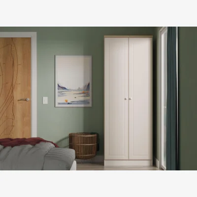 Dreams Texas 2-Door Wardrobe - Cream
