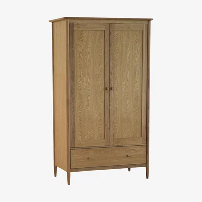 Furniture Village Ercol - Teramo 2 Door Wardrobe - Brown