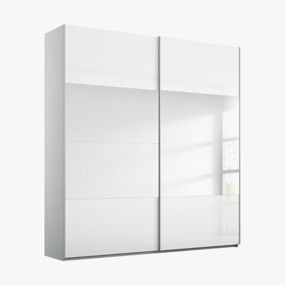 Furniture Village Rauch - Formes Glass 2 Door Slider Wardrobe with Mirror