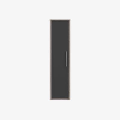 Furniture Village London Bedrooms - Euston 1 Door Wardrobe - Grey Oak/Graphite Gloss
