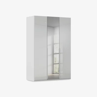 Furniture Village Rauch - Haven 151cm 3 Door Hinged Wardrobe with 2 Glass Doors and 1 Mirror Door