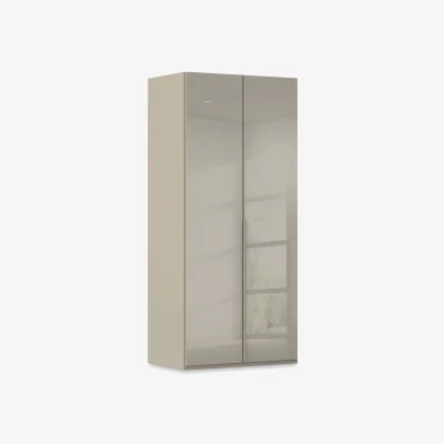 Furniture Village Rauch - Haven 101cm 2 Door Hinged Wardrobe with Glass Doors