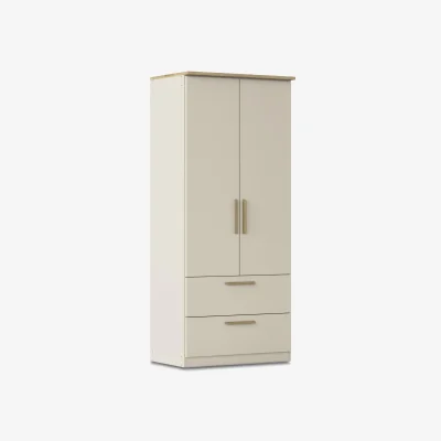 Furniture Village Rauch - Flavia 91cm 2 Door Decor Combi Hinged Wardrobe