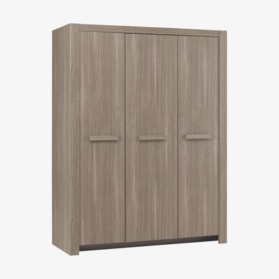Furniture Village Logan 3 Door Wardrobe - Brown