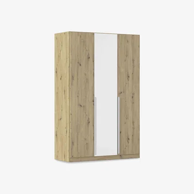 Furniture Village Rauch - Freja 136cm 3 Door Hinged Two Toned Wardrobe - Alpine White