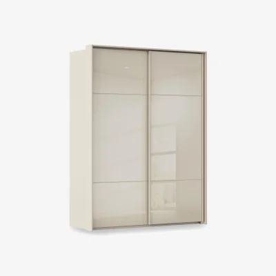 Furniture Village Rauch - Haven 170cm 2 Door Slider Wardrobe with Glass Doors