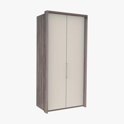 Furniture Village Wiemann - Pacifica 106cm 2 Door Bi-Fold Wardrobe - Cream