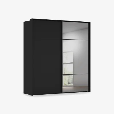 Furniture Village Rauch - Haven 210cm 2 Door Slider Wardrobe with 1 Décor Door and 1 Mirror Door