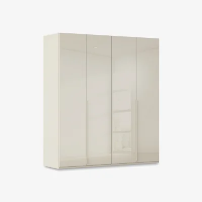 Furniture Village Rauch - Haven 201cm 4 Door Hinged Wardrobe with Glass Doors