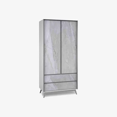 Furniture Village Grigio 2 Door Combi Wardrobe