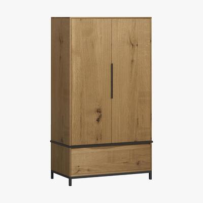 Furniture Village Jagger 2 Door Wardrobe - Brown - By Furniture Village