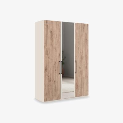 Furniture Village Wiemann - Tullio 150cm 3 Door Hinged Wardrobe with Mirror Door