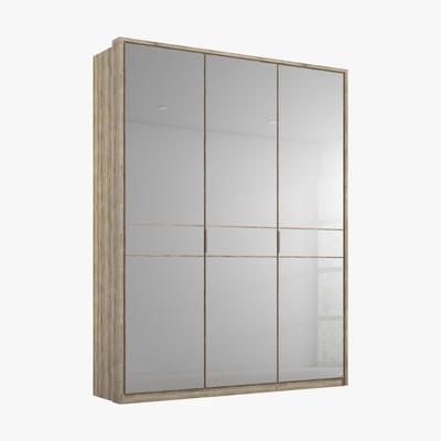 Furniture Village Rauch - Lando Hinged Mirror Wardrobe with LED Lights - 150-cm