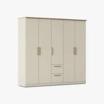 Furniture Village Rauch - Flavia 226 cm 5 Door Decor Combi Hinged Wardrobe