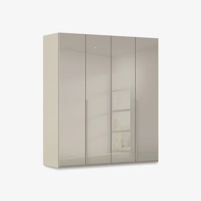 Furniture Village Rauch - Haven 201cm 4 Door Hinged Wardrobe with Glass Doors